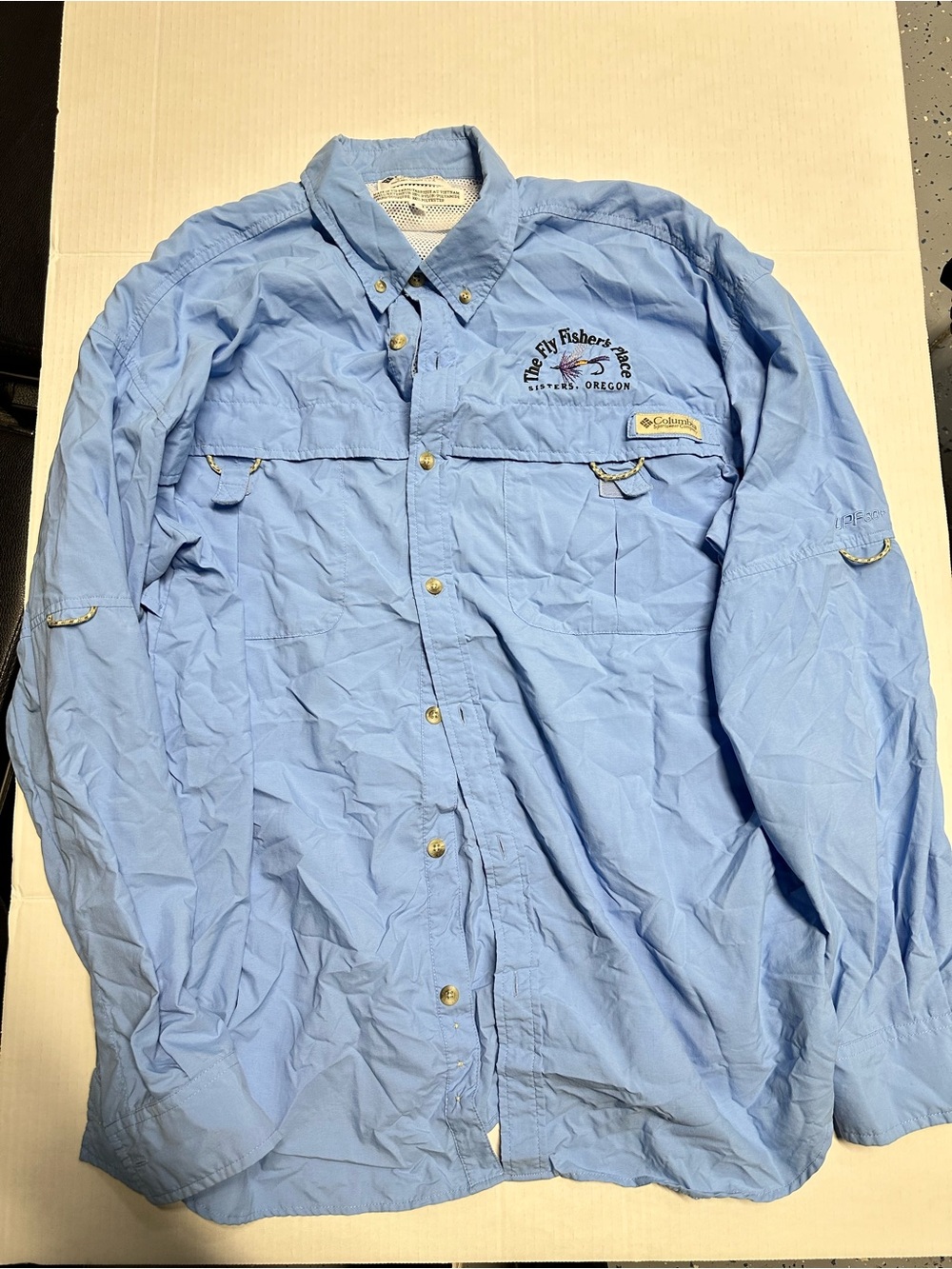 Columbia Light Blue Men's Lightweight Longsleeve Jacket